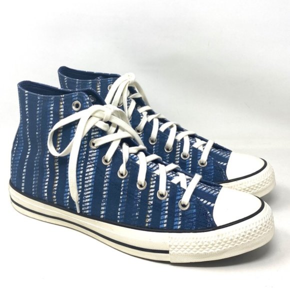 💖MEGA SALE💖Converse Chuck Taylor All Star Summer Stripes Men’s Blue  171898C - Picture 5 of 8